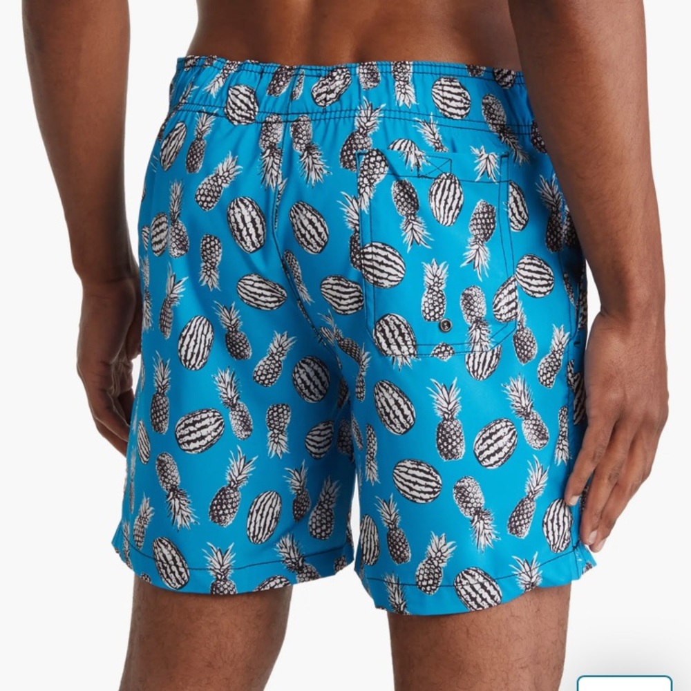 Men’s Beach Bros Swim Trunks Electric Blue Fruit X-Ray NWT XL or XXL Available - Picture 2 of 5